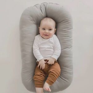 Snuggle Me Toddler Lounger Curve- Stone
